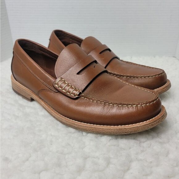 Coach Manhattan  Penny Loafers Mens Size 9.5 Brown Slip on shoes main image 4